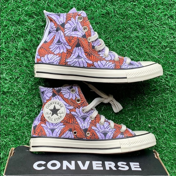 CONVERSE CTAS HI EGRET/ORANGE/LIGHT BLUE WMNS - Picture 13 of 16